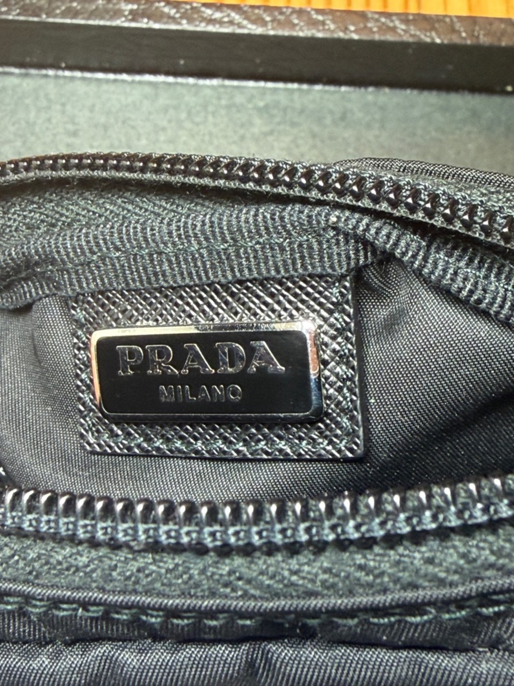 Prada Micro Black Nylon Pouch - Picture 11 of 16